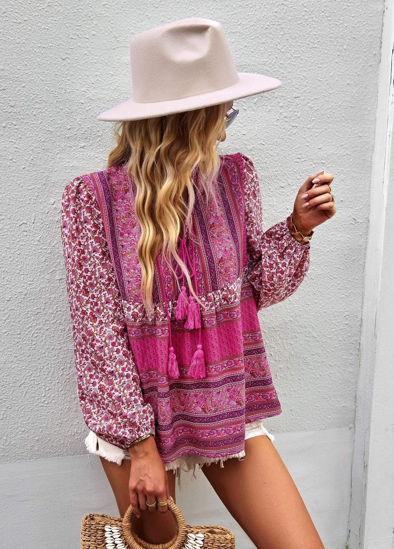 Boho Blossom Blouse - Livellia