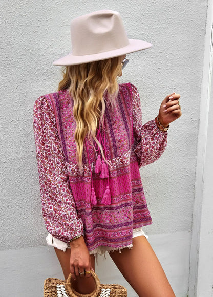 Boho Blossom Blouse - Livellia