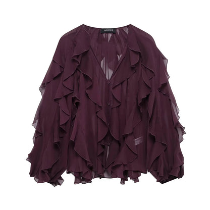 Whisper Ruffle Top - Livellia