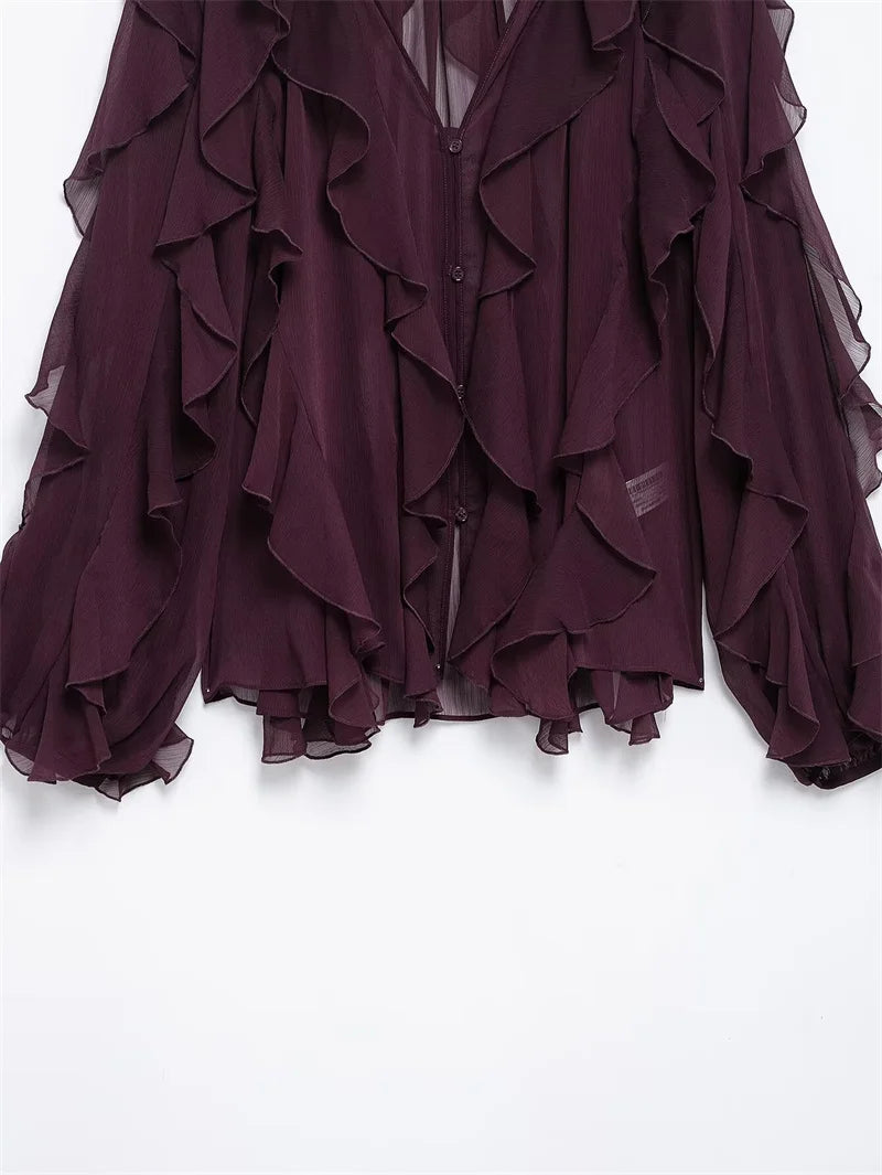 Whisper Ruffle Top - Livellia