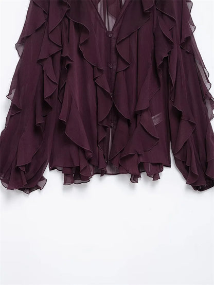 Whisper Ruffle Top - Livellia