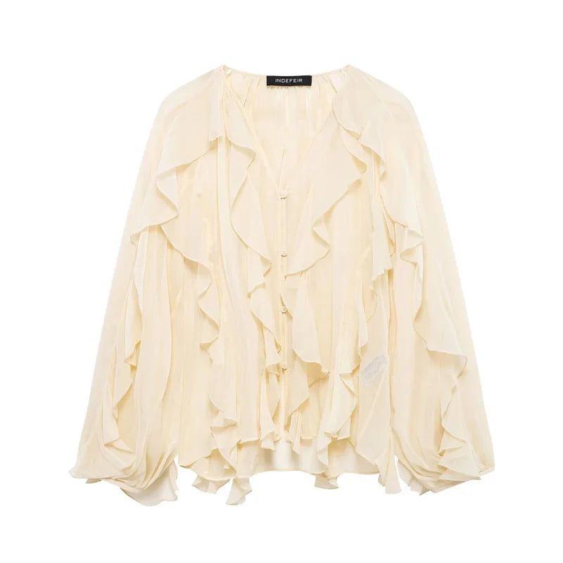 Whisper Ruffle Top - Livellia