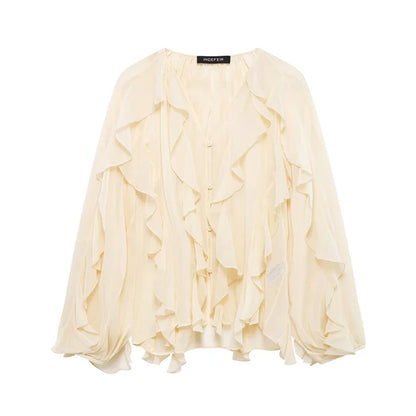 Whisper Ruffle Top - Livellia