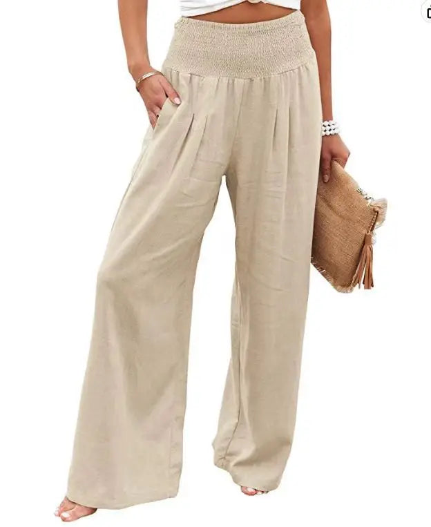 Coastal Breeze Wide-Leg Trousers - Livellia
