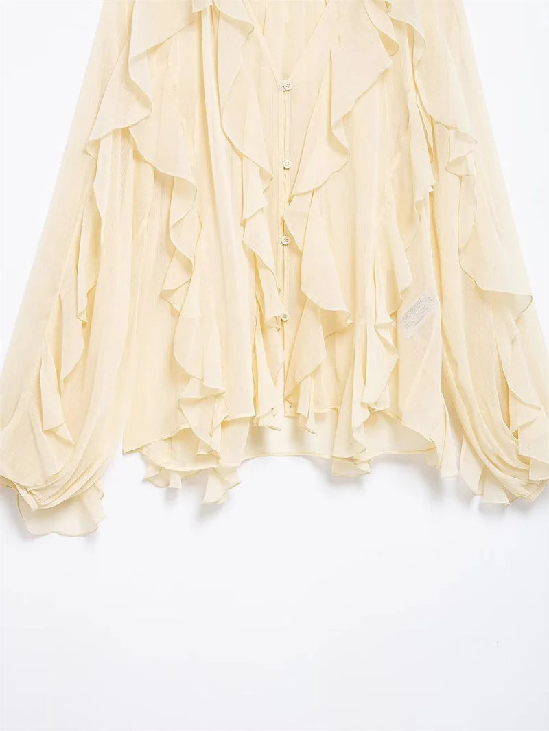 Whisper Ruffle Top - Livellia