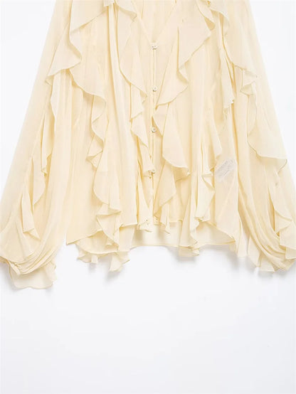 Whisper Ruffle Top - Livellia