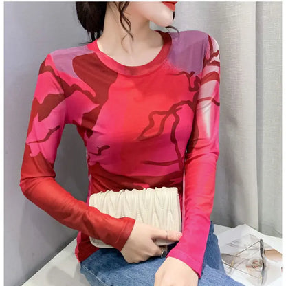 Mesh Graphic Tee - Livellia