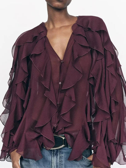 Whisper Ruffle Top - Livellia