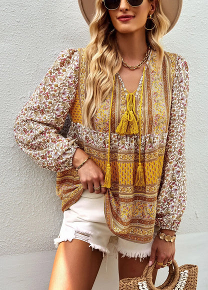 Boho Blossom Blouse - Livellia