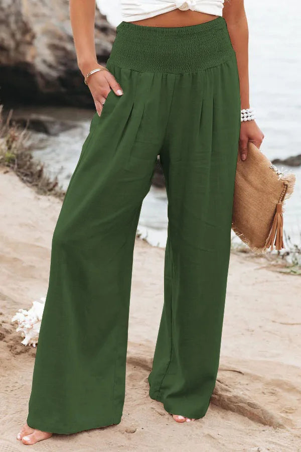 Coastal Breeze Wide-Leg Trousers - Livellia