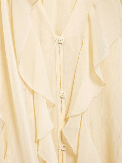 Whisper Ruffle Top - Livellia