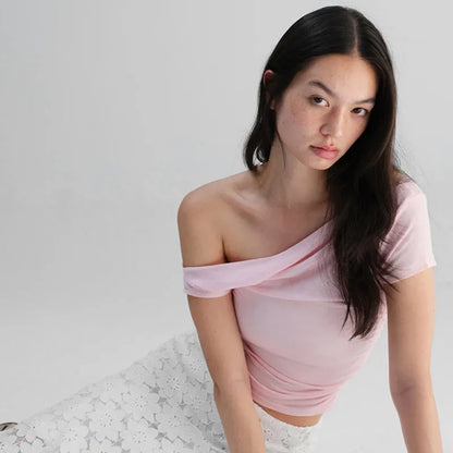 Asymmetric Off-Shoulder Top - Livellia