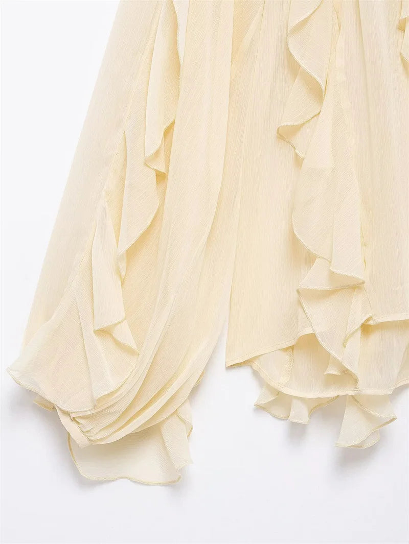 Whisper Ruffle Top - Livellia