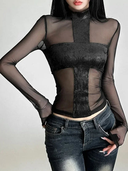 Mesh Edge Top - Livellia