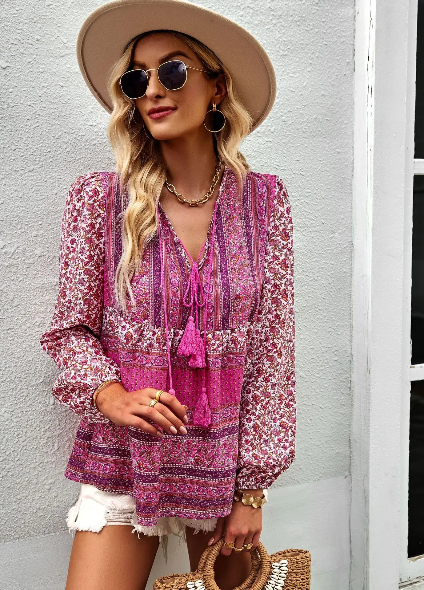 Boho Blossom Blouse - Livellia