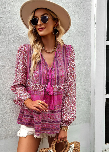 Boho Blossom Blouse - Livellia