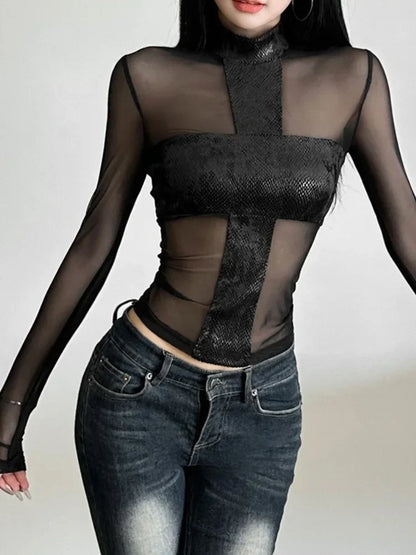 Mesh Edge Top - Livellia