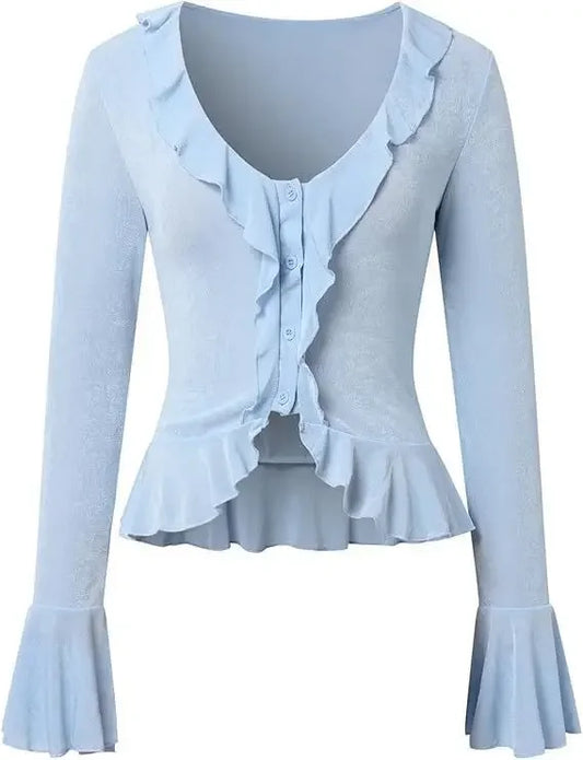 Boho Ruffle Draw Tee - Livellia