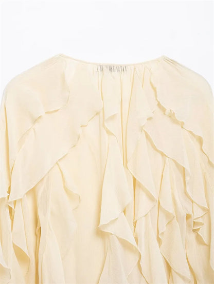 Whisper Ruffle Top - Livellia