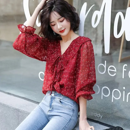 Blossom Puff Blouse - Livellia