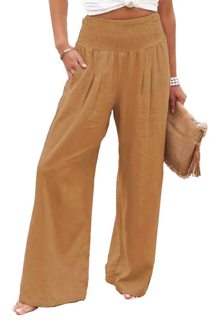 Coastal Breeze Wide-Leg Trousers - Livellia