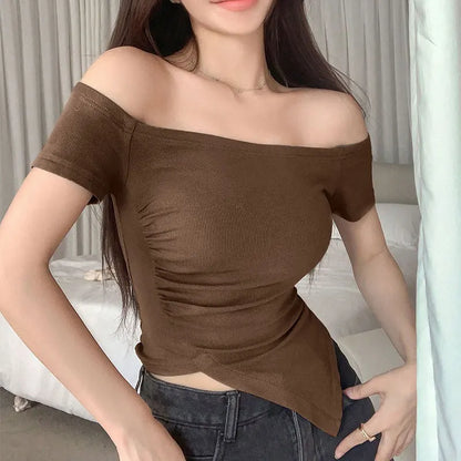 Asymmetric Long Sleeve Top - Livellia