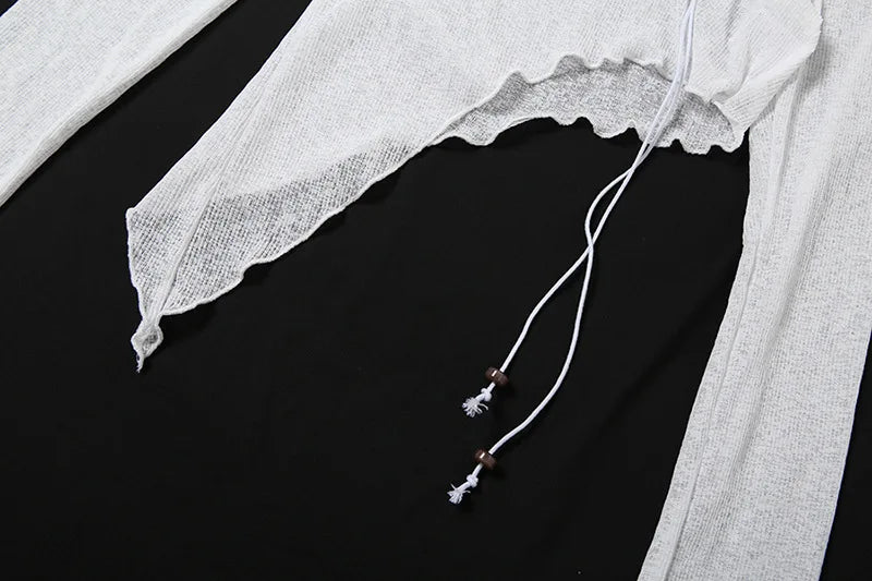 Asymmetric Lace-Up Top - Livellia