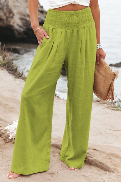 Coastal Breeze Wide-Leg Trousers - Livellia