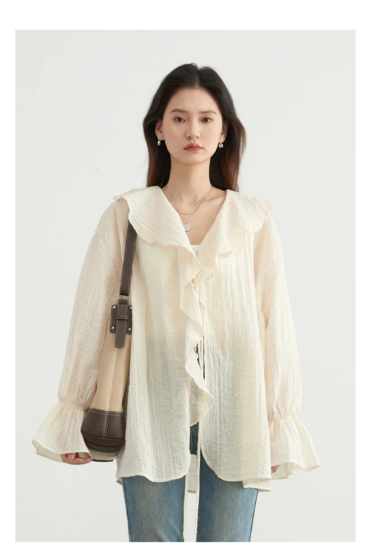 Boho Ruffle V‑Tie - Livellia