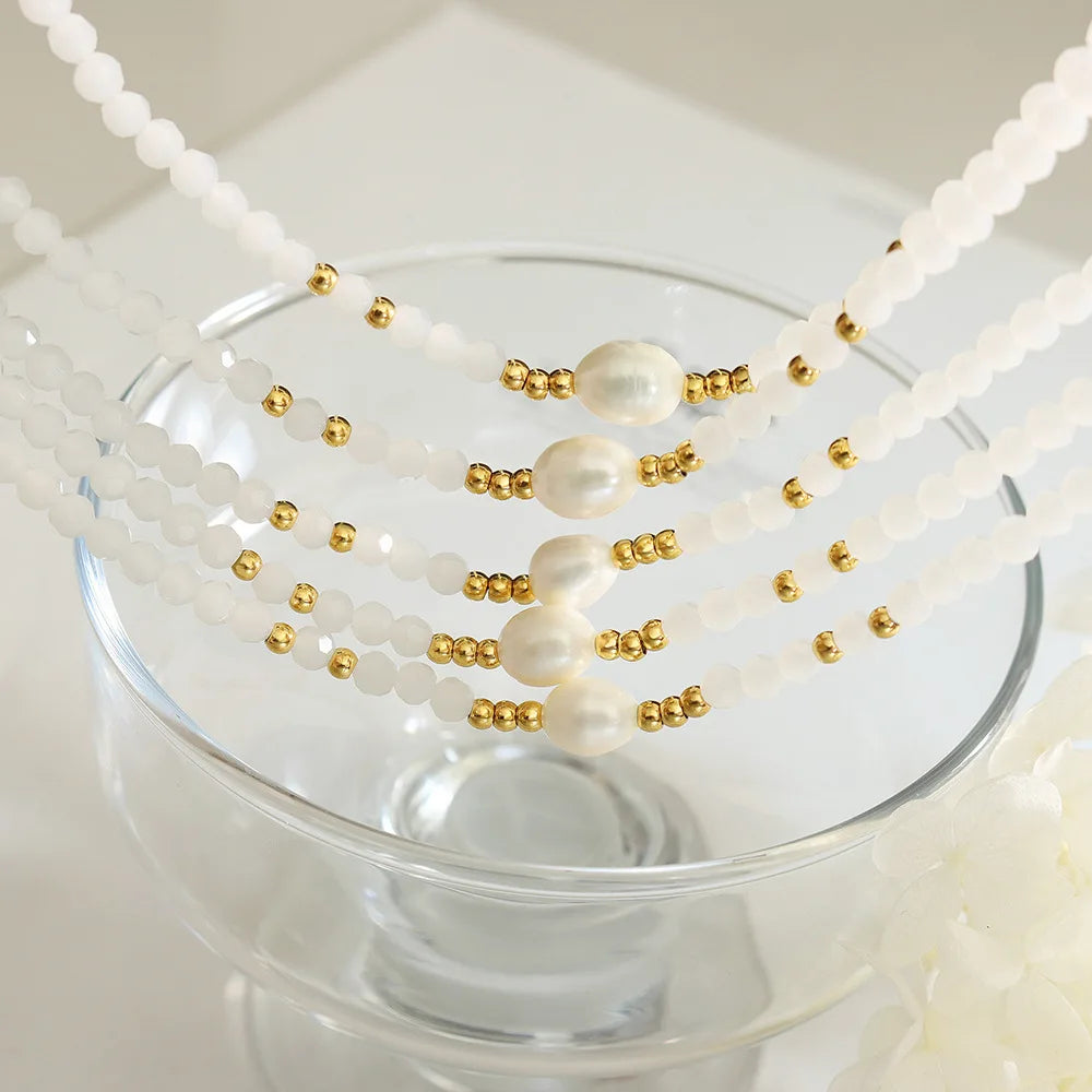 Subtle Bead Necklace - Livellia