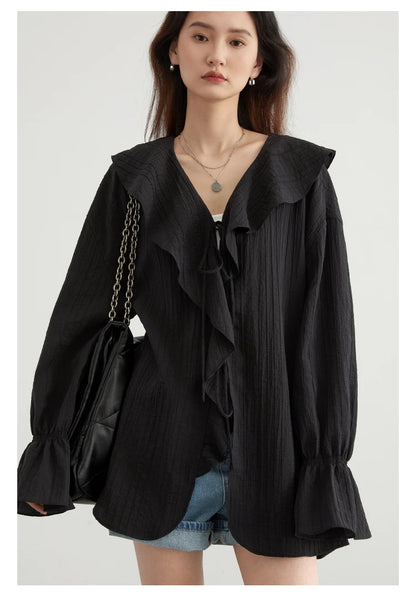Boho Ruffle V‑Tie - Livellia