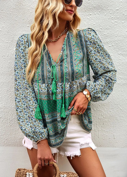 Boho Blossom Blouse - Livellia