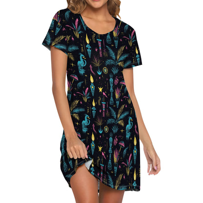 Tribal Breeze Tee Dress - Livellia