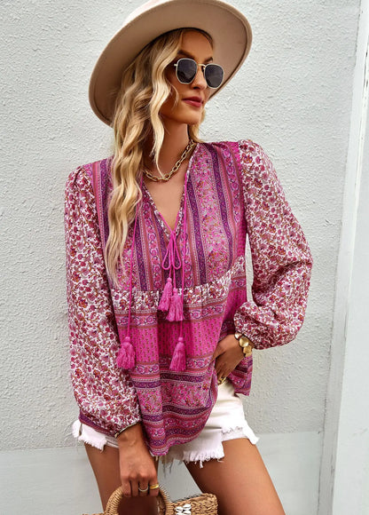 Boho Blossom Blouse - Livellia