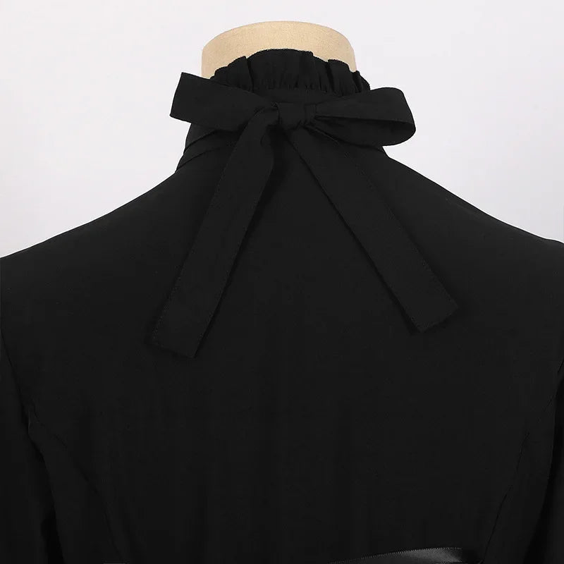 Elegant Gothic Aristocrat Lace Blouse - Livellia