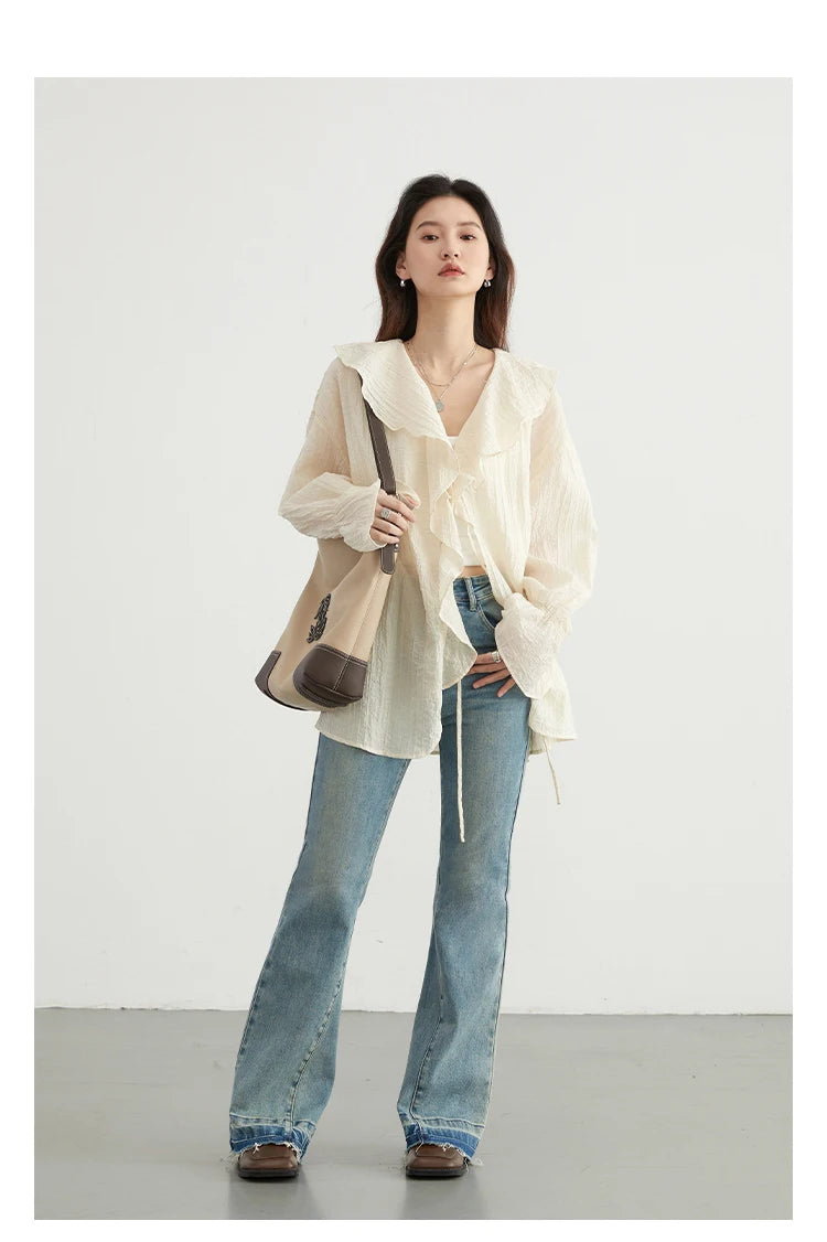 Boho Ruffle V‑Tie - Livellia