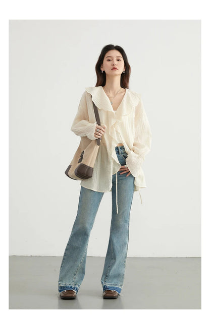 Boho Ruffle V‑Tie - Livellia