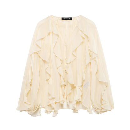 Whisper Ruffle Top - Livellia