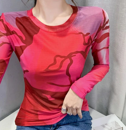 Mesh Graphic Tee - Livellia