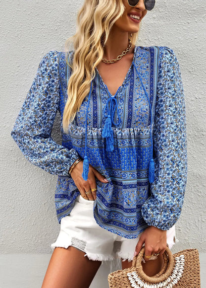 Boho Blossom Blouse - Livellia