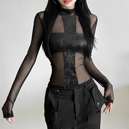 Mesh Edge Top - Livellia