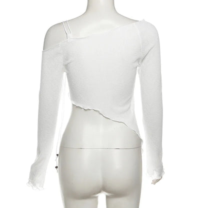 Asymmetric Lace-Up Top - Livellia