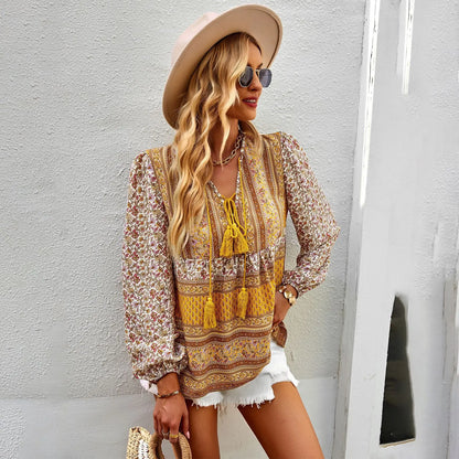 Boho Blossom Blouse - Livellia