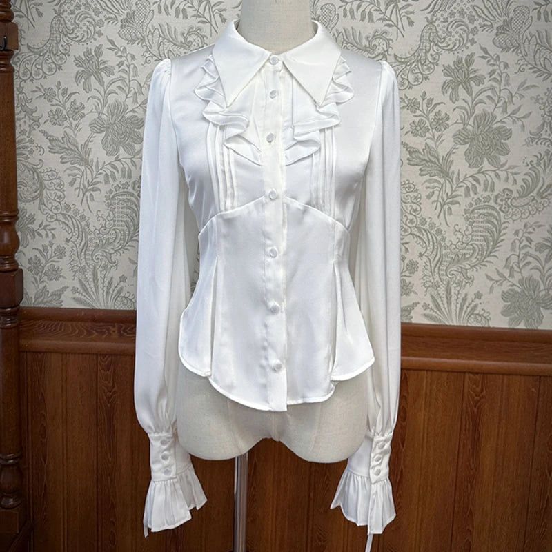 Victorian Princess Ruffle Blouse - Livellia