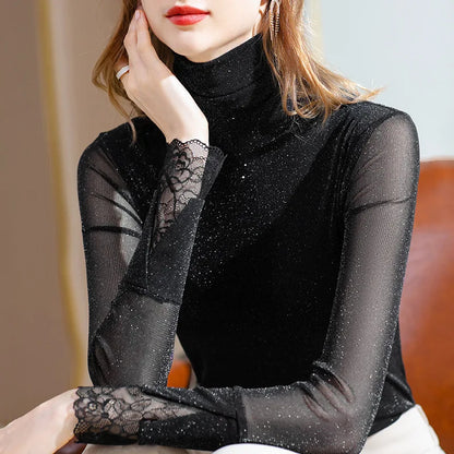Lace Mesh Top - Livellia