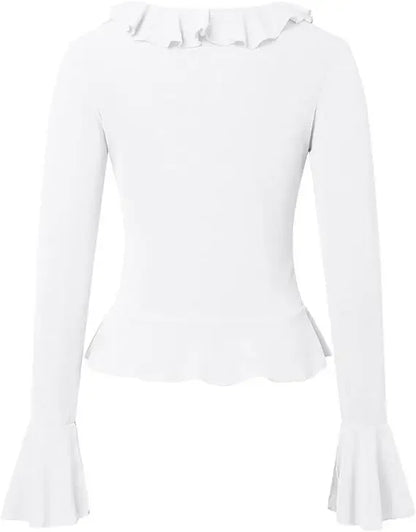 Boho Ruffle Draw Tee - Livellia