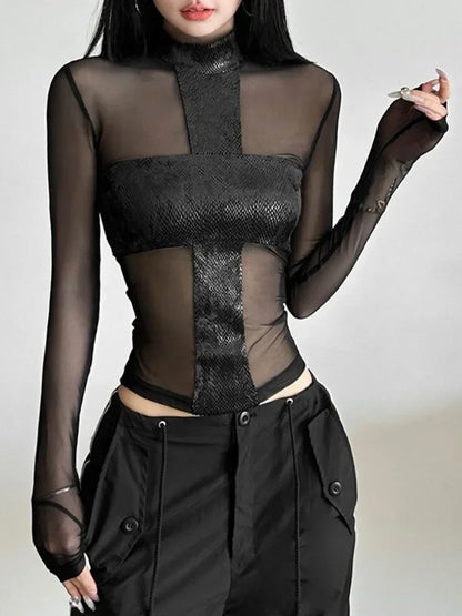 Mesh Edge Top - Livellia