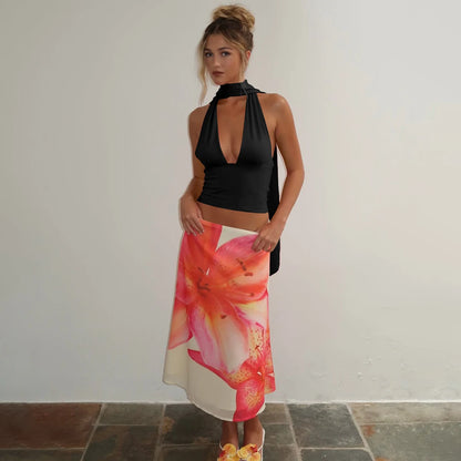 Urban Scarf Halter Tank - Livellia