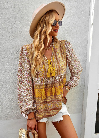 Boho Blossom Blouse - Livellia