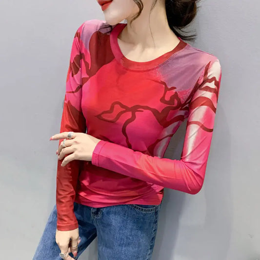 Mesh Graphic Tee - Livellia